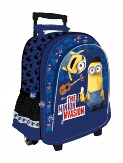 Mimoni - Školský batoh na kolesách Minion Blue