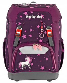 Aktovka školská taška - SchoolBag Backpack krok za krokom Unicorn