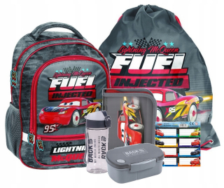 Školská taška - batoh, set, zostava - Školský batoh Sada pre Boy Cars Car