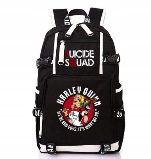 JOKER - Batoh s USB Suitide Squad Joker Quinn Port