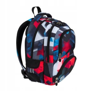 Detský batoh - BACKPACK4-CHORT STRIGHT BP-07 ČERVENÝ 3D