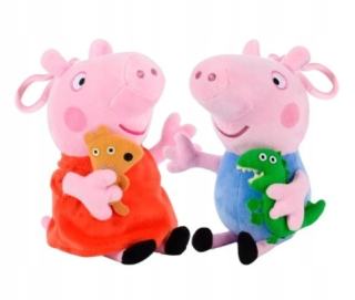 Pepa Pig - Pluszak Mascot PAG PEPPA prasa 2ks George 19cm
