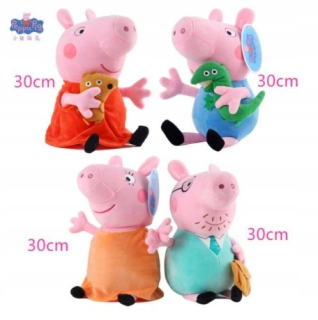 Pepa Pig - Pluszak Mascot PAG PEPPA prasa 4ks George 30cm