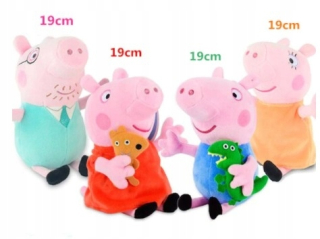 Pepa Pig - Pluszak Mascot Pig Peppa prasa 4ks George