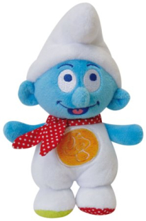 Šmolkovia - Plush Smerf rachotová kvalita vyrobená vo Francúzsku