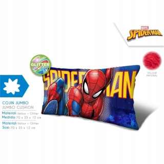 Vankúš s trblietkami Spiderman 70 cm MV15464 V