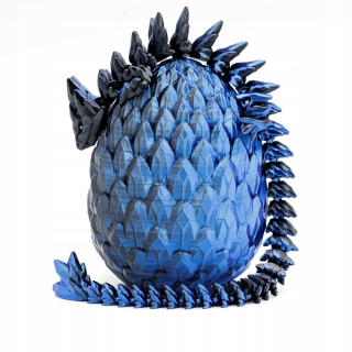 BLUEBERRY Crystal Pohyblivý drak s dračím vajcom