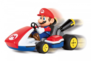Super Mario - Vozidlo RC Mario Cards Závodné karty so zvukom