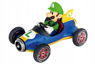 Super Mario - Vozidlo riadené RC Mario Cards Mach 8 Luigi