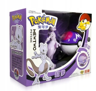 Pokémoni - Pokeball Clip + Skladacia figúrka Pokem Feed