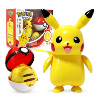 Pokéball Clip + Skladací figurín Pokémon Pikachu