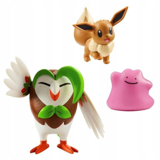 SÚPRAVA FIGURIE POKEMON: Dartrix, Eevee a Ditto