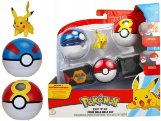 Pokémoni - Pokemon Clip'n'go Poke Ball Belt 4 Pokeball