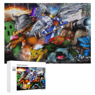 Pokémoni - Pokemon Digimon Puzzle 300 kusov