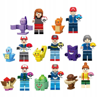 Pokémoni - Pokemon séria Pikachu Bulbasaur Eevee 16ks