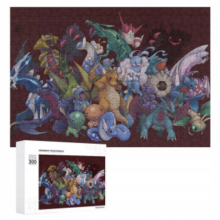 Pokémoni - Pokemon Video hra Karikatúra Puzzle 300 kusov