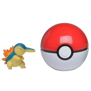 Pokémoni - Pokemon: Figúrka + guľa: Cindaquil + Poke Ball