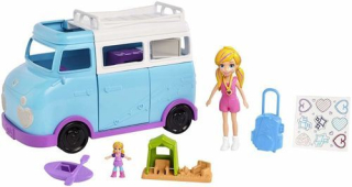 POLLY POCKET- Polly Pocket Bivouac Kamper Doll FTP74 Mattel