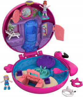 POLLY POCKET- Polly Pocket Fry38 Pocket World Flamingo Floatie C