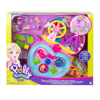 Mini bábika Polly Pocket - Polly Pocket Micro Amusement Park v batohu GKL60