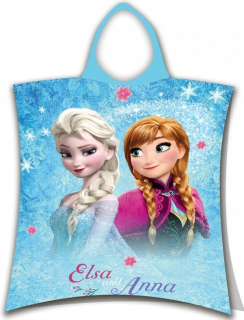 Elsa Frozen - Poncho pre deti krajiny ľadu mrazené pončo