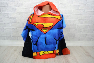 Superman - Poncho pre deti s kapucňou 820-842 Superman