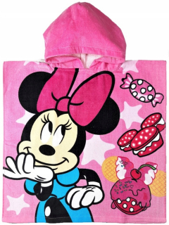 Minnie Mouse - Kúpele s kapucňou Mouse Minnie Uterák