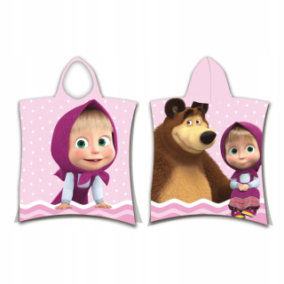 Máša a medveď - Pláž Poncho Masha a medveď 50 * 115 cm