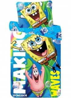 Spongebob - Posteľná bielizeň 100% bavlna 140x200cm spongebob