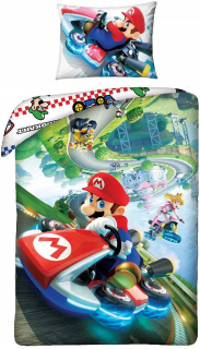 Super Mario - Posteľná bielizeň 100% bavlna 140x200cm Super Mario Bros