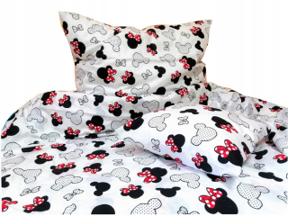 Minnie Mouse - Posteľná bielizeň 100% bavlna Mickey Mouse 120x160 + 1x50x70