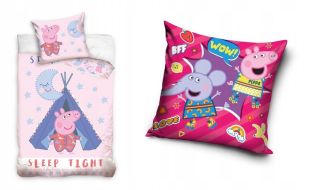 Pepa Pig - Linen 100x135 + ošípané prasa prasa
