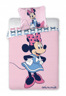 Minnie Mouse - Linen 100x135 pre posteľ 1504 myš Minnie