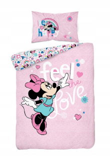 Minnie Mouse - Linen 100x135 pre posteľ 1576 Mouse Minnie
