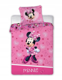 Minnie Mouse - Linen 100x135 pre posteľ 1589 Mouse Minnie