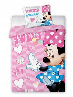 Minnie Mouse - Linen 100x135 pre detské postieľky 898 Mouse Minnie