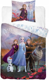 Elsa Frozen - Linen 140x200 Elza Olaf mrazený 2 pán Ice II