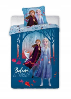 Elsa Frozen - Linen 140x200 mrazené 2 010 Land of Ice Elsa Anna
