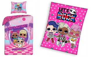 Bábiky LOL - Linen 140x200 deka 150x200 bábiky lol prekvapenie