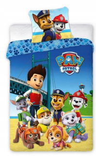 PAW Patrol - Posteľná bielizeň 140 × 200 Bajkowa Dog Patrol deti