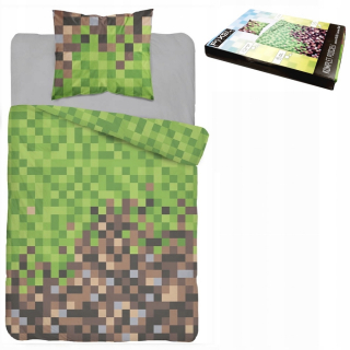 MINECRAFT  - Linen 140x200 mládež Gaming Pixele