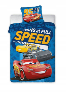 McQueen - Posteľná bielizeň 160x200 áut Car Disney Zigzak McQueen