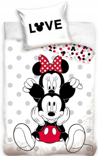 Minnie Mouse - Posteľná bielizeň 160x200 Disney Minnie Mickey Mouse Love
