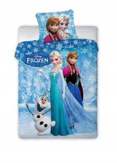 Elsa Frozen - Posteľná bielizeň 160x200 mrazená krajina Ice Elsa Anna