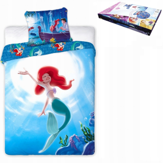 Posteľná bielizeň 160x200 Princess Disney Ariel Arielka