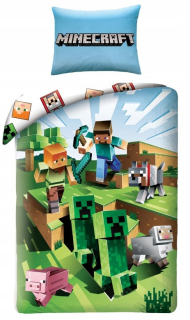 MINECRAFT - Posteľná bielizeň 160x200 minecraft bavlna100%