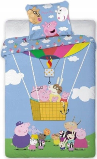 Pepa Pig - Posteľná bielizeň 160x200 PAG PEPPA