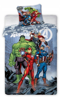 HULK - Posteľná bielizeň 160x200 bavlna Avengers Hulk Hero