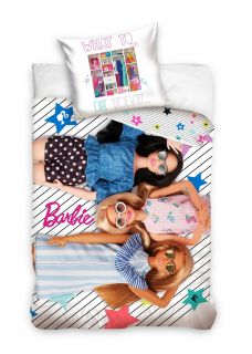 Barbie -  Posteľná bielizeň 160x200 cm, rozprávka, Barbie, 100% bavlna