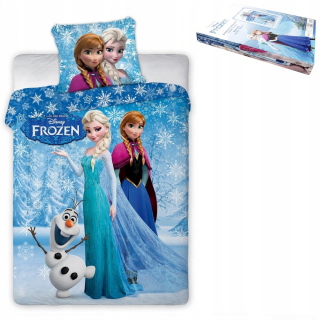 Elsa Frozen - Posteľná bielizeň 160x200 Detská krajina ľadu zmrazených